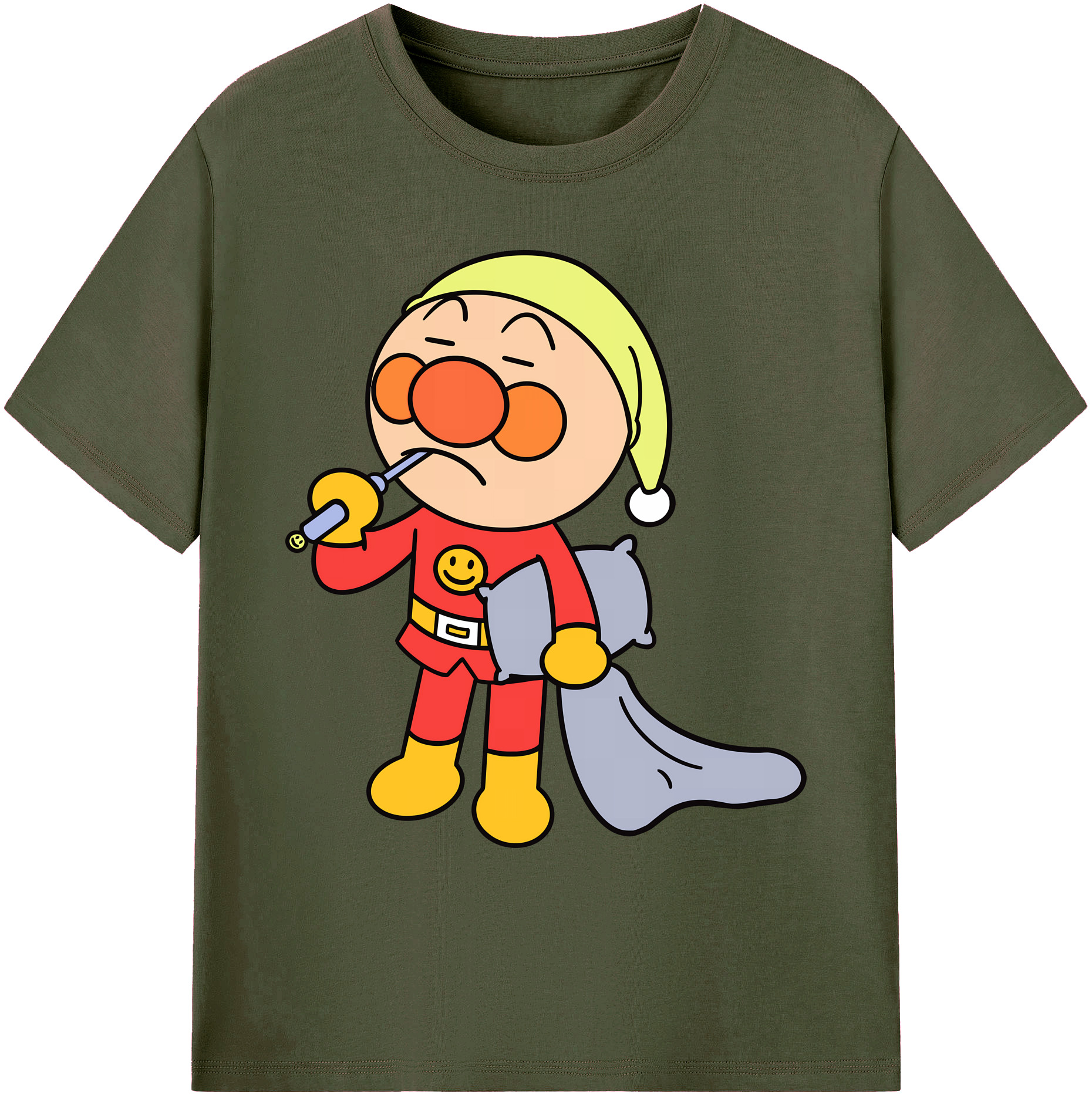 （画像用） アンパンマン Anpanman 綿100％ メンズ半袖Tシャツ｜肌触りやわらか＆通気性